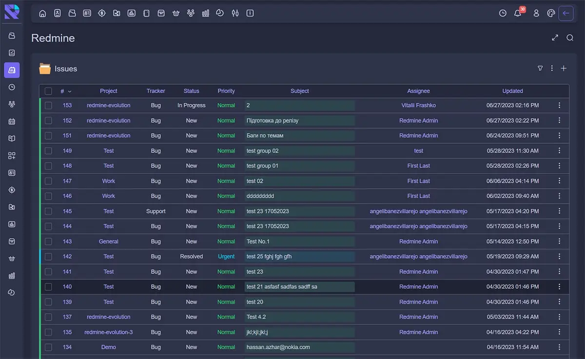 Журнал изменений темы evo